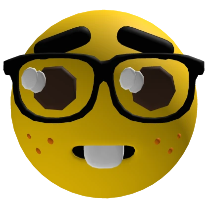 Emoji de nerd com óculos